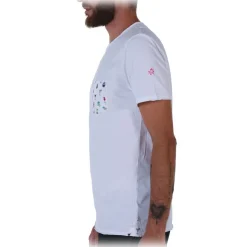 Poggianti 1985 - Cotton T-Shirt 820-01 White - Handmade in Italy - New Luxury Exclusive Collection - Avvenice