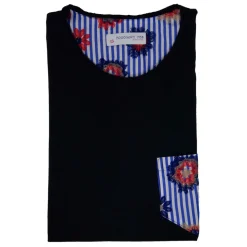Poggianti 1985 - Cotton T-Shirt 957-02 Blue - Handmade in Italy - New Luxury Exclusive Collection - Avvenice
