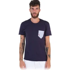 Poggianti 1985 - Cotton T-Shirt 924-02 Blue - Handmade in Italy - New Luxury Exclusive Collection - Avvenice