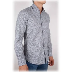 Poggianti 1985 - Fancy French Collar Shirt - Handmade in Italy - New Luxury Exclusive Collection - Avvenice