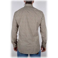 Poggianti 1985 - Fancy French Collar Shirt - Handmade in Italy - New Luxury Exclusive Collection - Avvenice