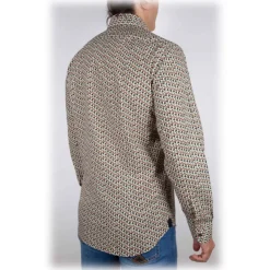 Poggianti 1985 - Fancy French Collar Shirt - Handmade in Italy - New Luxury Exclusive Collection - Avvenice