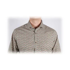 Poggianti 1985 - Fancy French Collar Shirt - Handmade in Italy - New Luxury Exclusive Collection - Avvenice