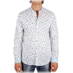 Poggianti 1985 - Fantasy Shirt Korean Collar - Handmade in Italy - New Luxury Exclusive Collection - Avvenice