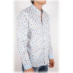 Poggianti 1985 - Fantasy Shirt Korean Collar - Handmade in Italy - New Luxury Exclusive Collection - Avvenice