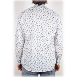 Poggianti 1985 - Fantasy Shirt Korean Collar - Handmade in Italy - New Luxury Exclusive Collection - Avvenice