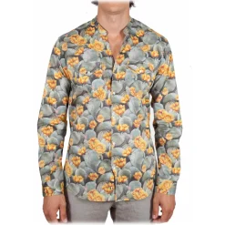 Poggianti 1985 - Fantasy Shirt Korean Collar - Handmade in Italy - New Luxury Exclusive Collection - Avvenice