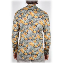 Poggianti 1985 - Fantasy Shirt Korean Collar - Handmade in Italy - New Luxury Exclusive Collection - Avvenice