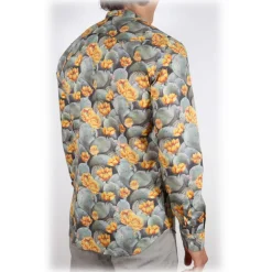 Poggianti 1985 - Fantasy Shirt Korean Collar - Handmade in Italy - New Luxury Exclusive Collection - Avvenice