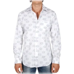 Poggianti 1985 - Fil Coupe Shirt with Pocket - Handmade in Italy - New Luxury Exclusive Collection - Avvenice