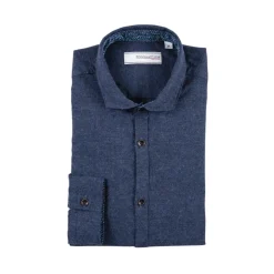 Poggianti 1985 - Flannel Shirt with Fantasy Contrasts - Handmade in Italy - New Luxury Exclusive Collection - Avvenice