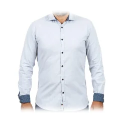 Poggianti 1985 - Flannel Shirt with Fantasy Contrasts - Handmade in Italy - New Luxury Exclusive Collection - Avvenice