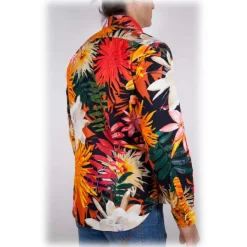 Poggianti 1985 - French Collar Fancy Shirt - Handmade in Italy - New Luxury Exclusive Collection - Avvenice