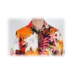 Poggianti 1985 - French Collar Fancy Shirt - Handmade in Italy - New Luxury Exclusive Collection - Avvenice