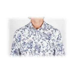 Poggianti 1985 - French Collar Fancy Shirt - Handmade in Italy - New Luxury Exclusive Collection - Avvenice