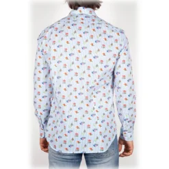 Poggianti 1985 - French Collar Fancy Shirt - Handmade in Italy - New Luxury Exclusive Collection - Avvenice