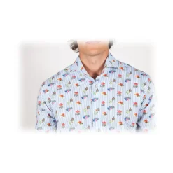 Poggianti 1985 - French Collar Fancy Shirt - Handmade in Italy - New Luxury Exclusive Collection - Avvenice