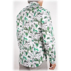 Poggianti 1985 - French Collar Fancy Shirt - Handmade in Italy - New Luxury Exclusive Collection - Avvenice