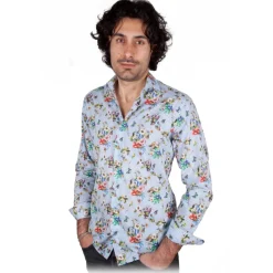 Poggianti 1985 - French Collar Fancy Shirt - Handmade in Italy - New Luxury Exclusive Collection - Avvenice