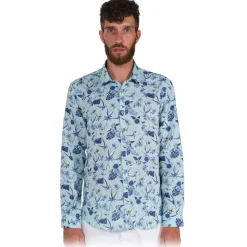 Poggianti 1985 - Green Soft Collar Fantasy Shirt - Handmade in Italy - New Luxury Exclusive Collection - Avvenice