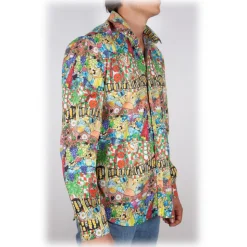 Poggianti 1985 - Italian Collar Patterned Shirt - Handmade in Italy - New Luxury Exclusive Collection - Avvenice