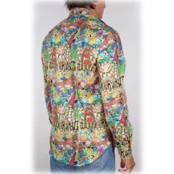 Poggianti 1985 - Italian Collar Patterned Shirt - Handmade in Italy - New Luxury Exclusive Collection - Avvenice