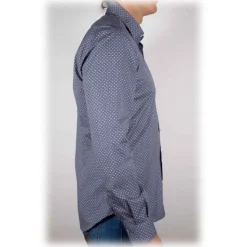 Poggianti 1985 - Italian Collar Patterned Shirt - Handmade in Italy - New Luxury Exclusive Collection - Avvenice