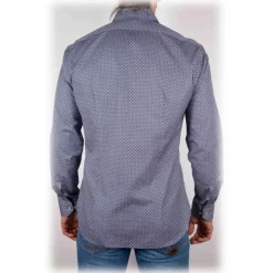 Poggianti 1985 - Italian Collar Patterned Shirt - Handmade in Italy - New Luxury Exclusive Collection - Avvenice