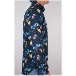 Poggianti 1985 - Italian Collar Patterned Shirt - Handmade in Italy - New Luxury Exclusive Collection - Avvenice