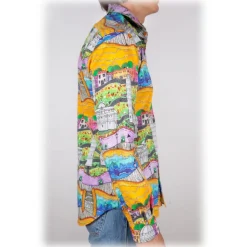 Poggianti 1985 - Italian Collar Patterned Shirt - Handmade in Italy - New Luxury Exclusive Collection - Avvenice