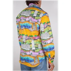 Poggianti 1985 - Italian Collar Patterned Shirt - Handmade in Italy - New Luxury Exclusive Collection - Avvenice