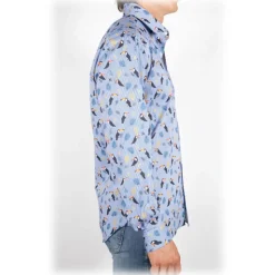 Poggianti 1985 - Italian Collar Patterned Shirt - Handmade in Italy - New Luxury Exclusive Collection - Avvenice