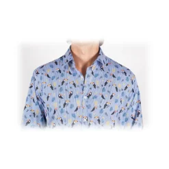 Poggianti 1985 - Italian Collar Patterned Shirt - Handmade in Italy - New Luxury Exclusive Collection - Avvenice