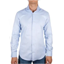 Poggianti 1985 - Light Blue Oxford French Collar Shirt - Handmade in Italy - New Luxury Exclusive Collection - Avvenice