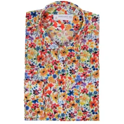 Poggianti 1985 - Multicolor Soft Collar Fantasy Shirt - Handmade in Italy - New Luxury Exclusive Collection - Avvenice