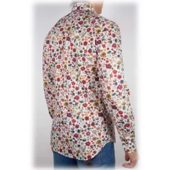 Poggianti 1985 - Multicolor Soft Collar Shirt - Handmade in Italy - New Luxury Exclusive Collection - Avvenice