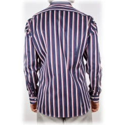 Poggianti 1985 - Multicolor Soft Collar Shirt - Handmade in Italy - New Luxury Exclusive Collection - Avvenice