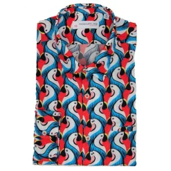Poggianti 1985 - Multicolor Soft Collar Fantasy Shirt - Handmade in Italy - New Luxury Exclusive Collection - Avvenice