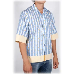 Poggianti 1985 - Short Sleeve Fantasy Shirt - Handmade in Italy - New Luxury Exclusive Collection - Avvenice