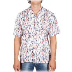 Poggianti 1985 - Short Sleeve Fantasy Shirt - Handmade in Italy - New Luxury Exclusive Collection - Avvenice