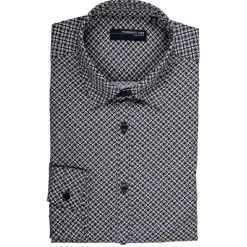 Poggianti 1985 - Small Collar Patterned Shirt - Handmade in Italy - New Luxury Exclusive Collection - Avvenice