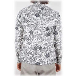 Poggianti 1985 - Soft Collar Patterned Shirt - Handmade in Italy - New Luxury Exclusive Collection - Avvenice