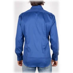 Poggianti 1985 - Solid Color Italian Collar Shirt - Handmade in Italy - New Luxury Exclusive Collection - Avvenice