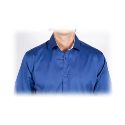 Poggianti 1985 - Solid Color Italian Collar Shirt - Handmade in Italy - New Luxury Exclusive Collection - Avvenice