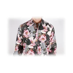 Poggianti 1985 - Stretch Fantasy Shirt Italian Collar - Handmade in Italy - New Luxury Exclusive Collection - Avvenice