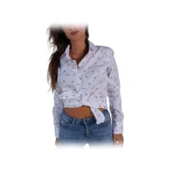 Poggianti 1985 - White Floral Shirt with Soft Collar - Handmade in Italy - New Luxury Exclusive Collection - Avvenice