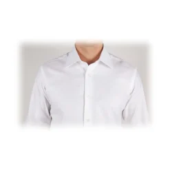 Poggianti 1985 - White Oxford Shirt Italian Collar - Handmade in Italy - New Luxury Exclusive Collection - Avvenice