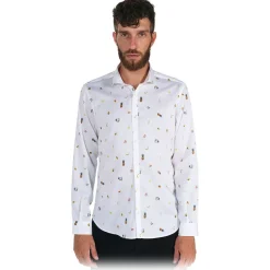 Poggianti 1985 - White Soft Collar Fantasy Shirt - Handmade in Italy - New Luxury Exclusive Collection - Avvenice