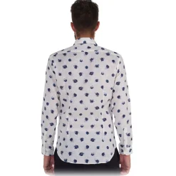 Poggianti 1985 - White Soft Collar Patterned Shirt - Handmade in Italy - New Luxury Exclusive Collection - Avvenice