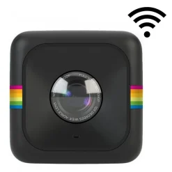 Polaroid - Polaroid Cube+ Live Streaming Wi-Fi Mini Lifestyle Action Camera - Full HD 1440p - Action Sports Cameras - Black - Avvenice